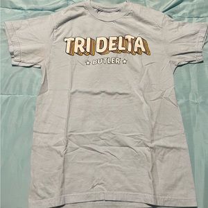 Blue tri delt t shirt